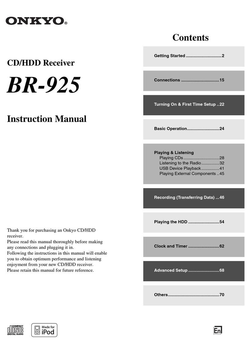 Onkyo BR-925 instruction manual