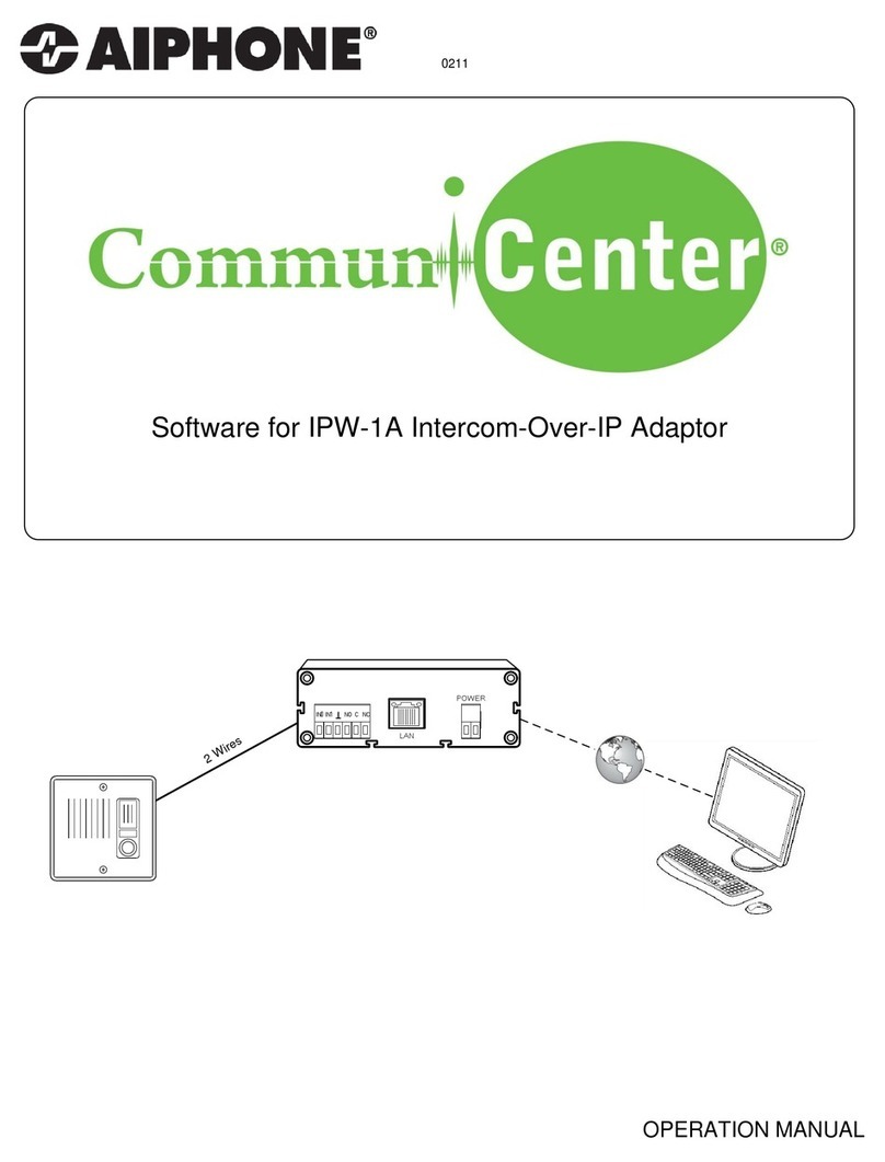 Aiphone CommunCenter Operation manual