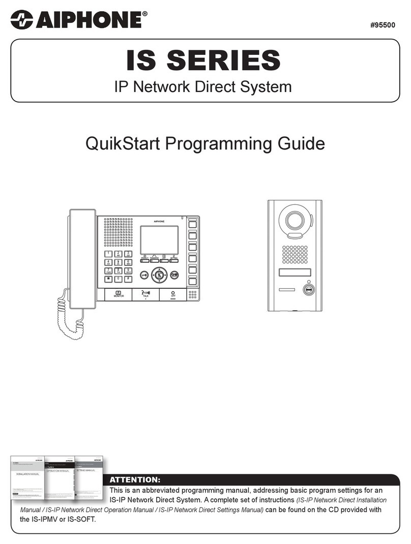 Aiphone IS SERIES manual