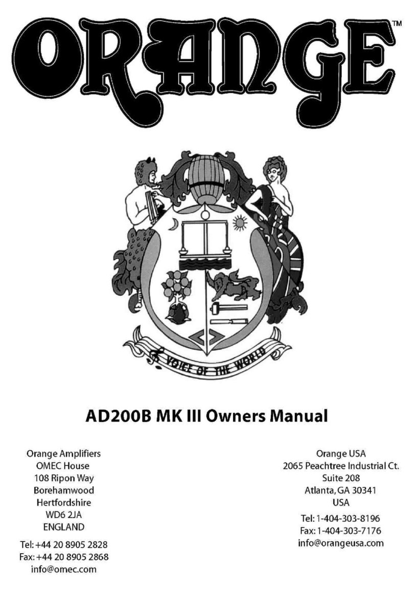 ORANGE AD200B MKIII owner's manual