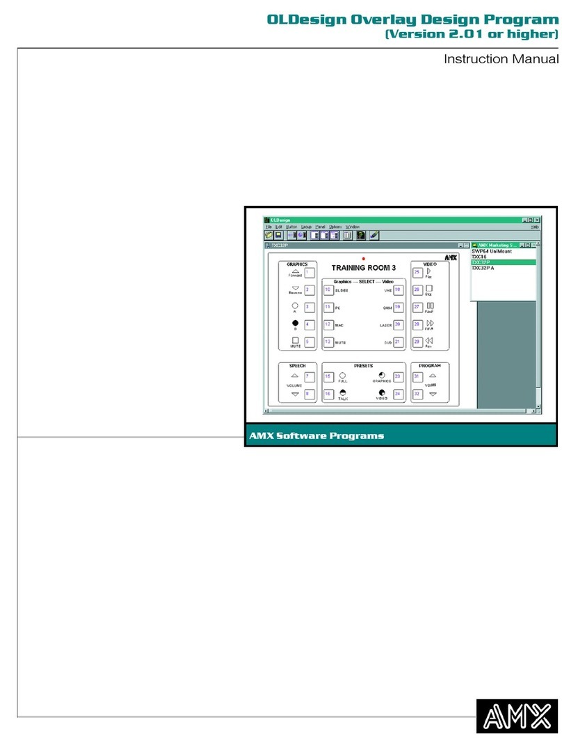 AMX OLDesign User manual