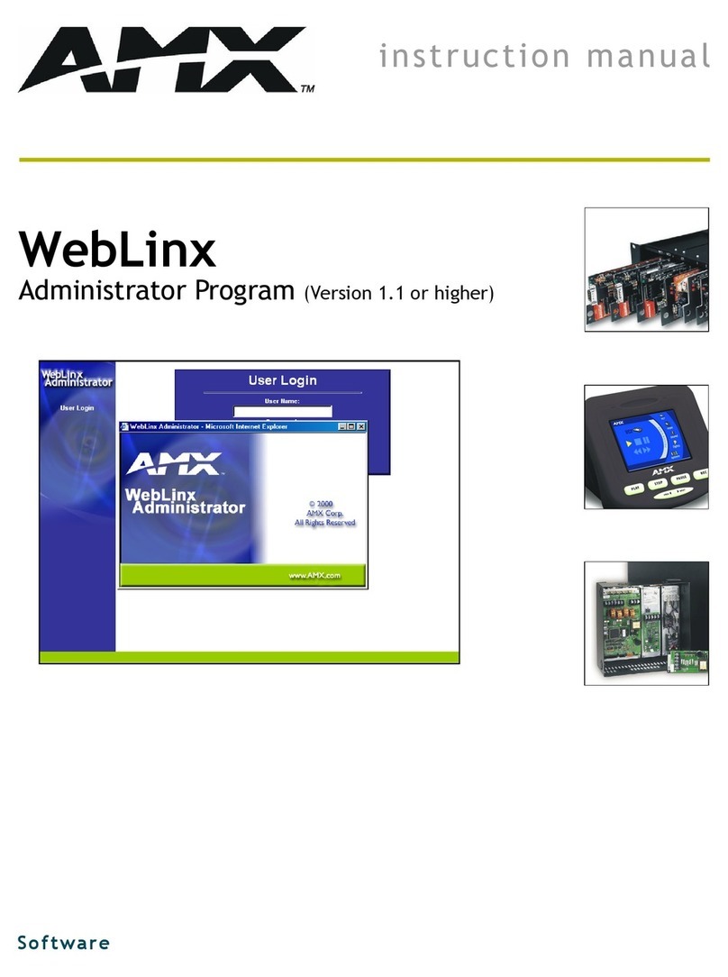 AMX WebLinx User manual
