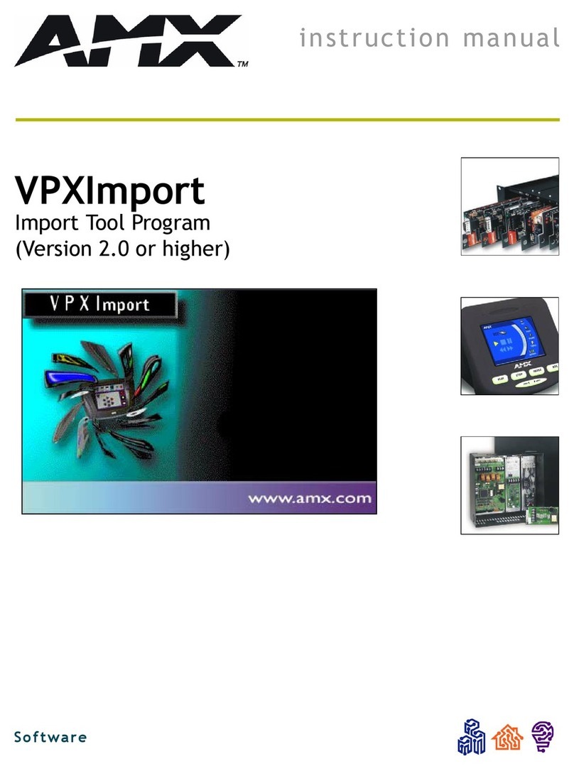 AMX VPXImport instruction manual AMX VPXImport instruction manual