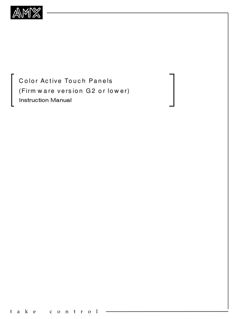 AMX AXT-CV TiltScreen CATP User manual AMX AXT-CV TiltScreen CATP User manual