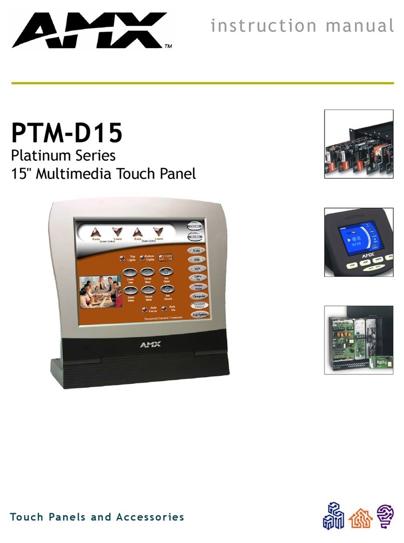 AMX PTM-D15 User manual AMX PTM-D15 User manual