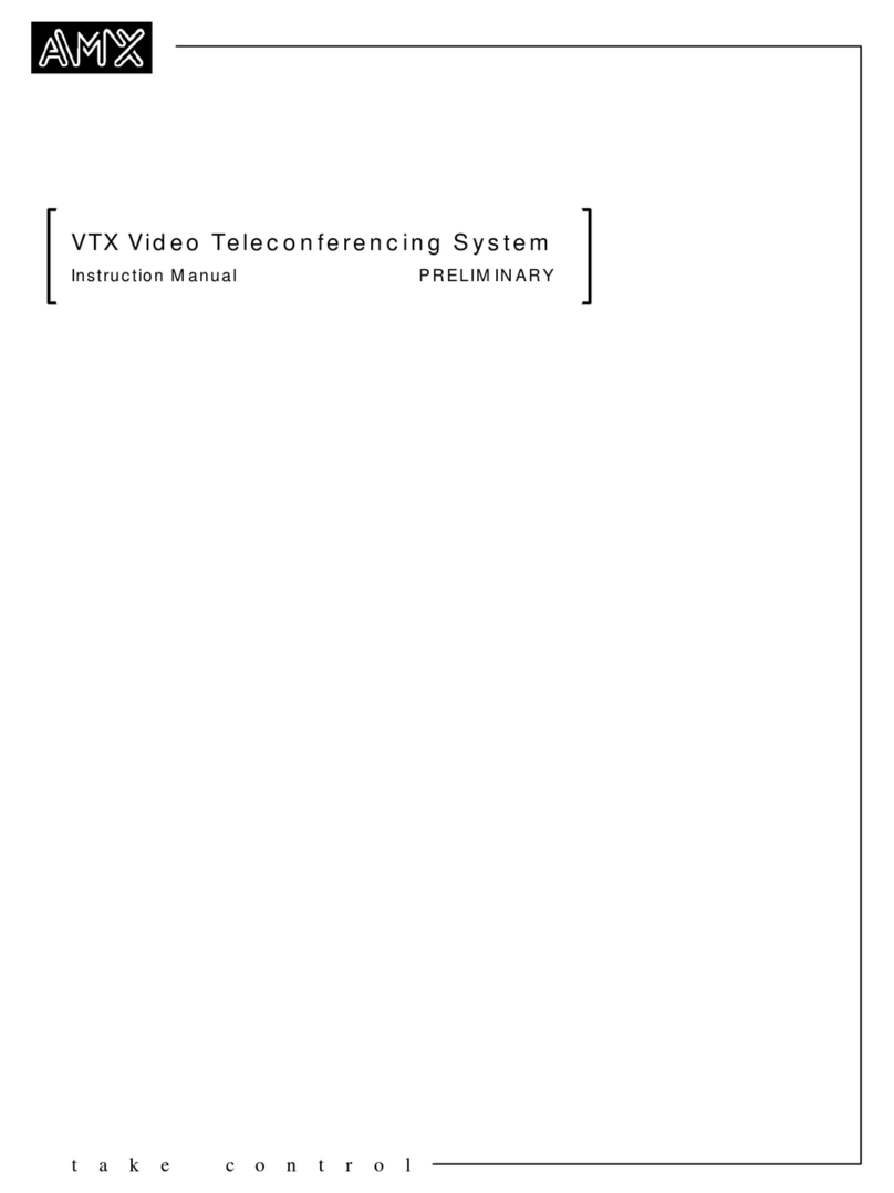 AMX VTX User manual