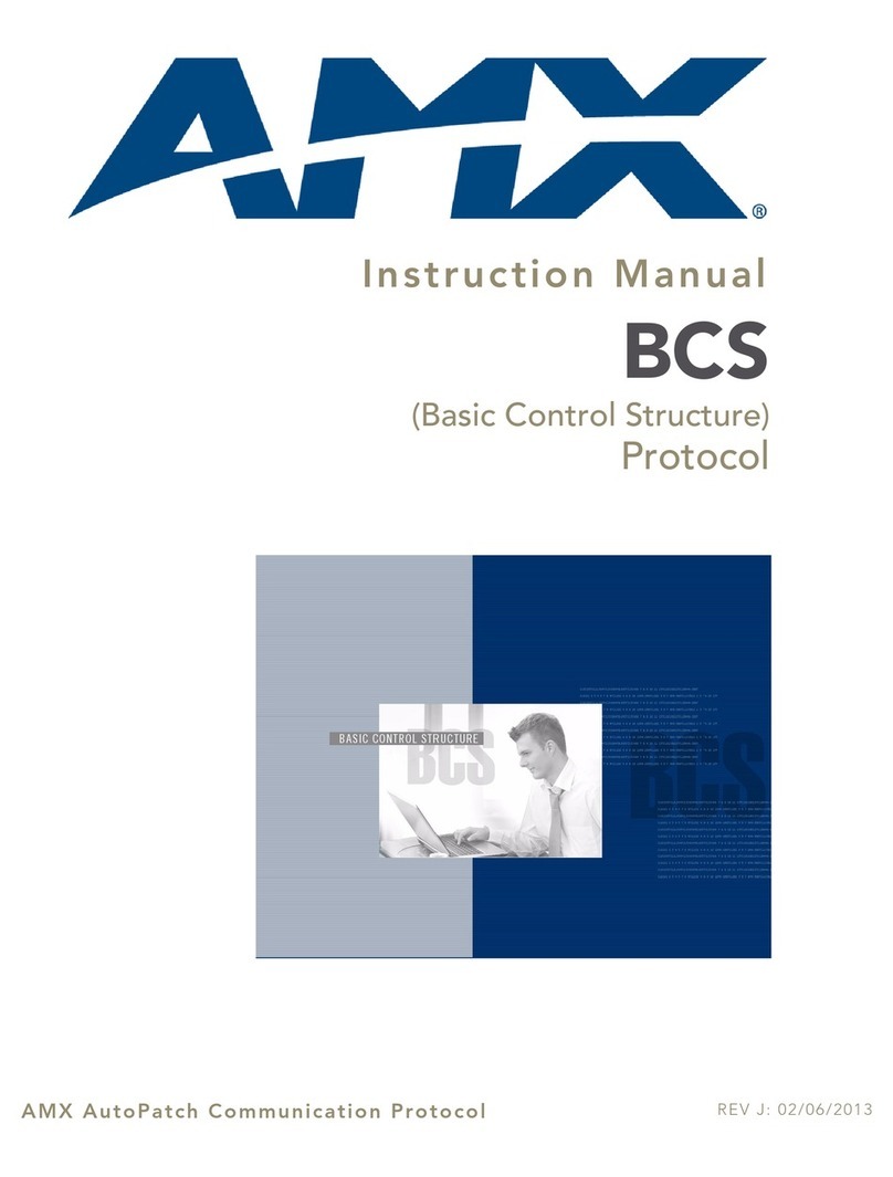 AMX BCS instruction manual
