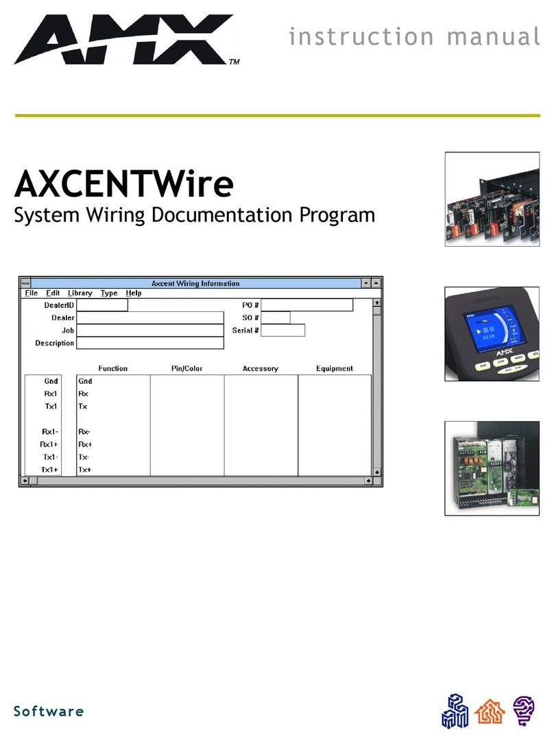 AMX AXCENTWire instruction manual