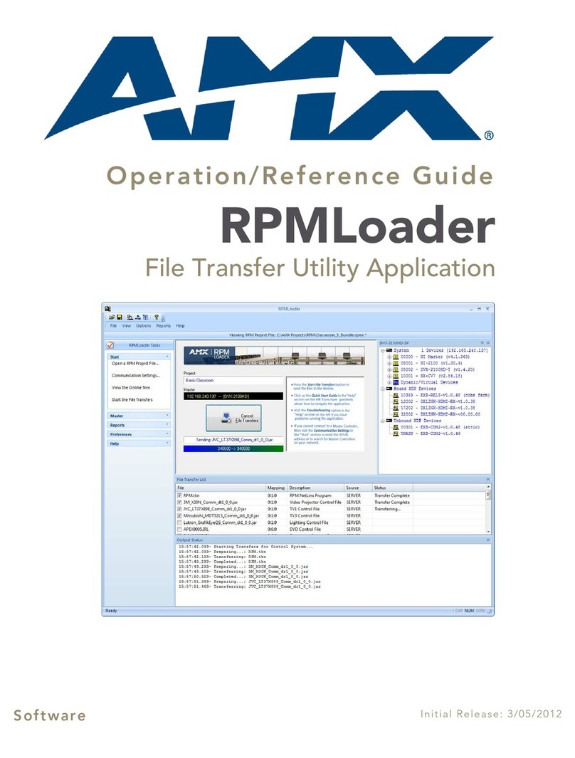 AMX RPMLoader Parts list manual AMX RPMLoader Parts list manual
