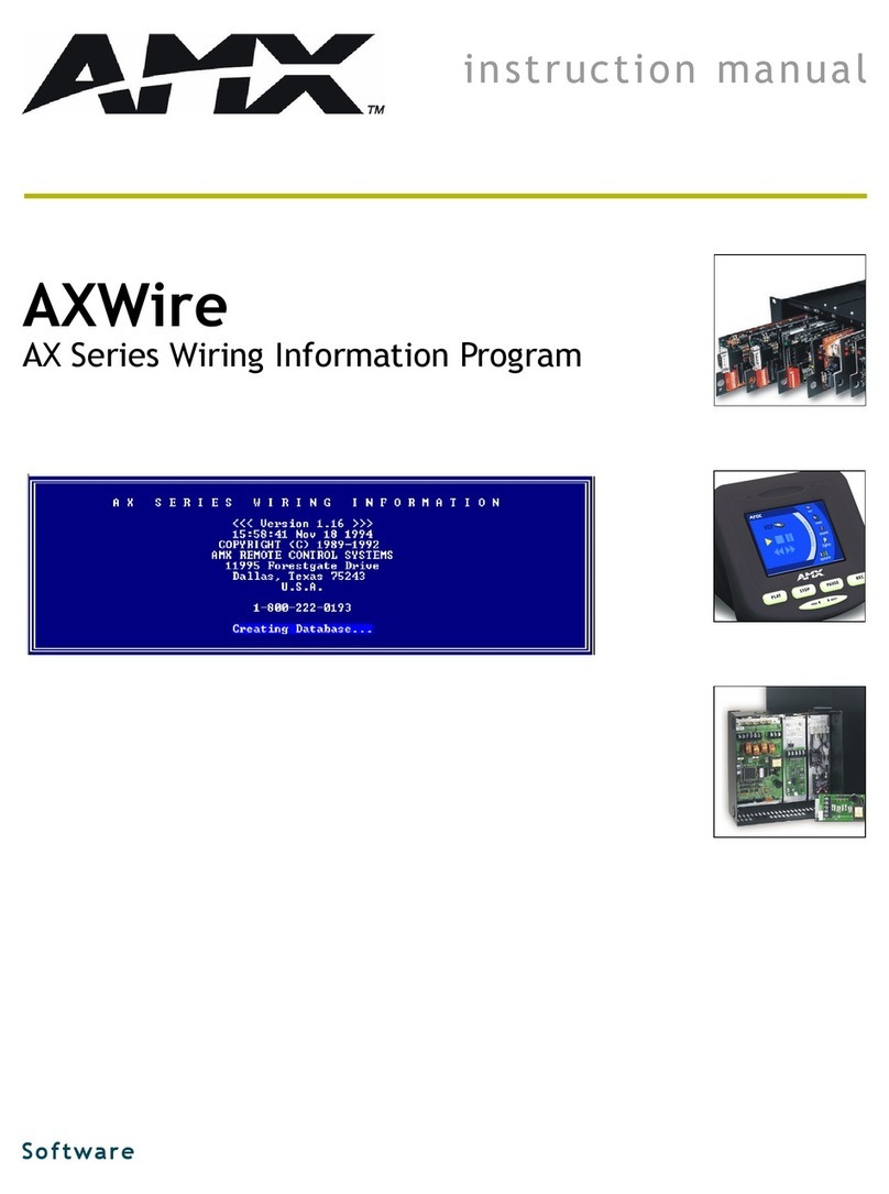 AMX AXWire User manual AMX AXWire User manual