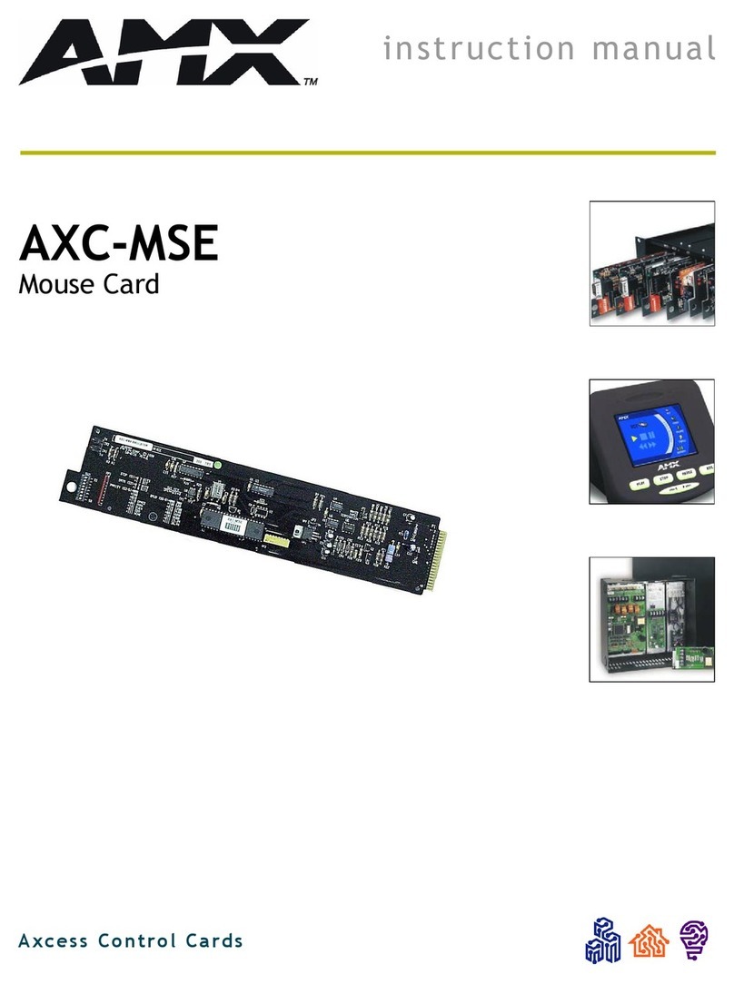 AMX AXC-MSE User manual