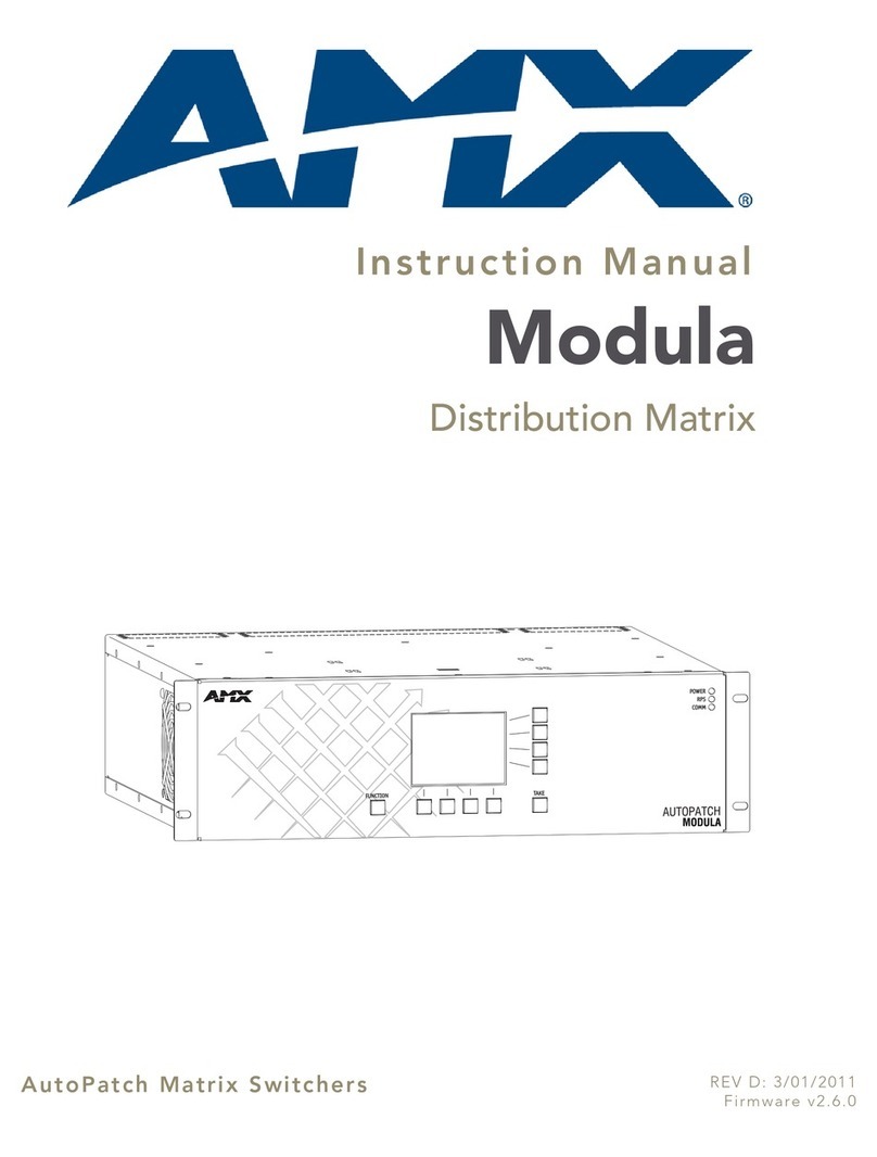AMX Modula instruction manual