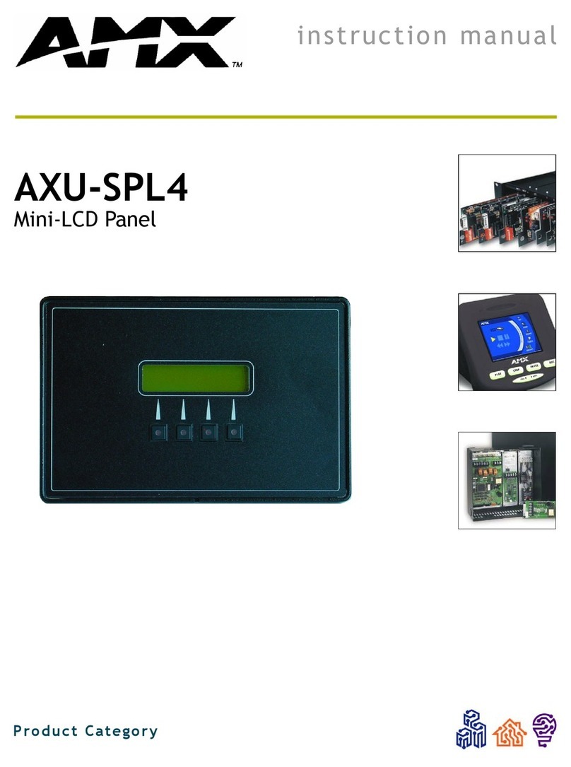 AMX AXU-SPL4 User manual