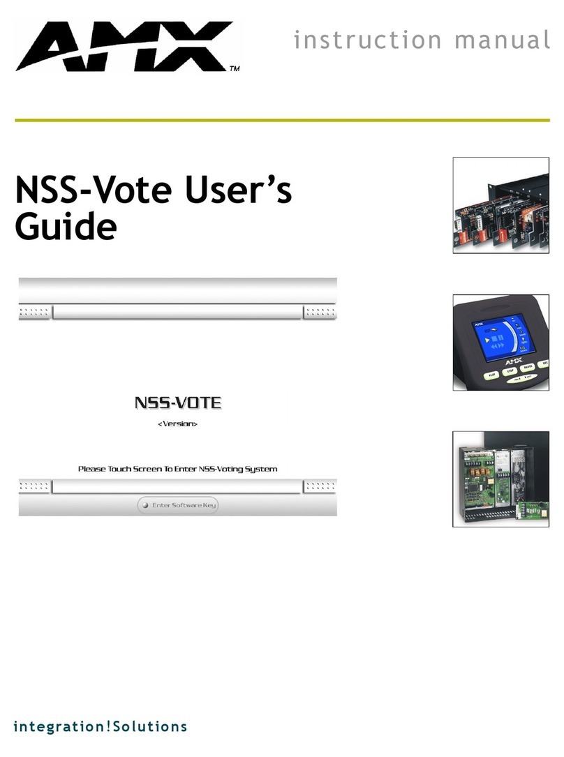 AMX NSS-VOTE User manual AMX NSS-VOTE User manual