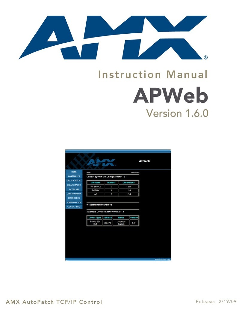 AMX APWeb instruction manual