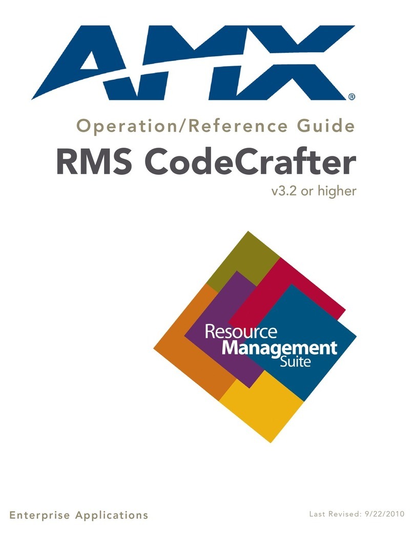 AMX RMS CODECRAFTER Operation/reference guide