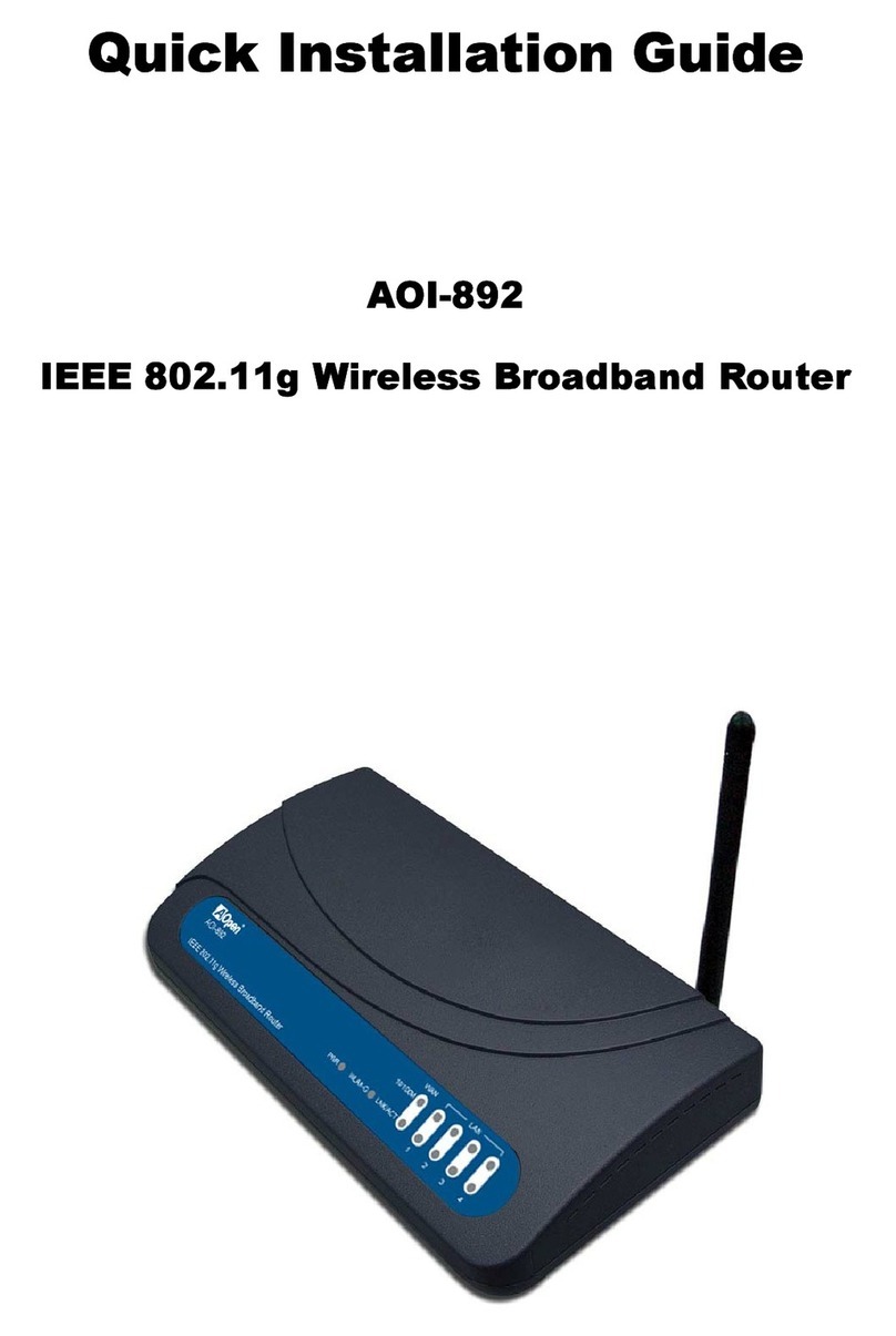 AOpen AOI-892 Quick installation guide