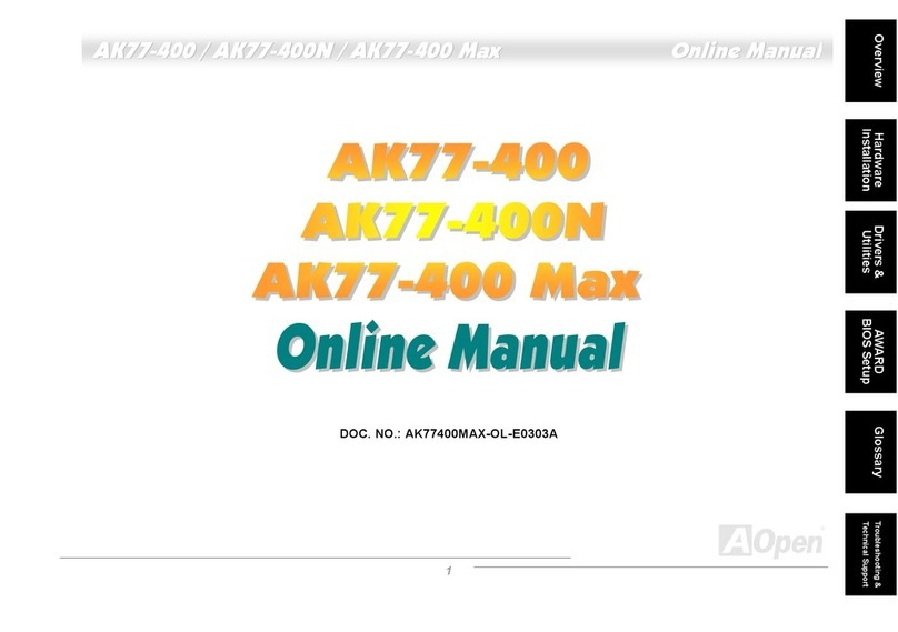 AOpen AK77-400 Setup guide