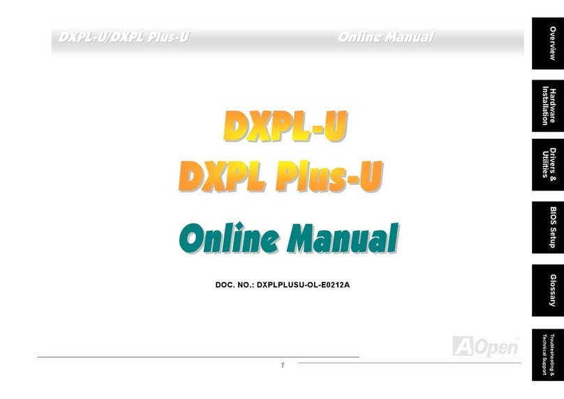 AOpen DXPL-U Setup guide AOpen DXPL-U Setup guide