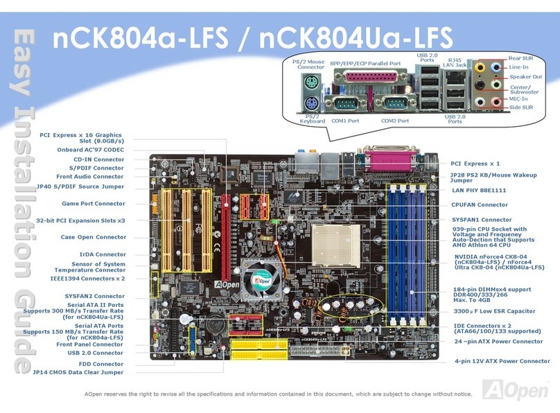AOpen nCK804a-LFS User manual AOpen nCK804a-LFS User manual