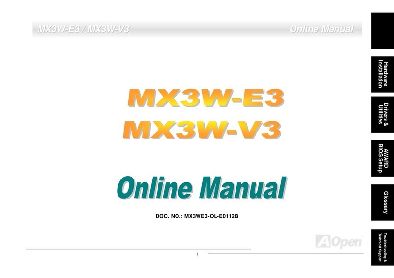 AOpen MX3W-E3 Online manual