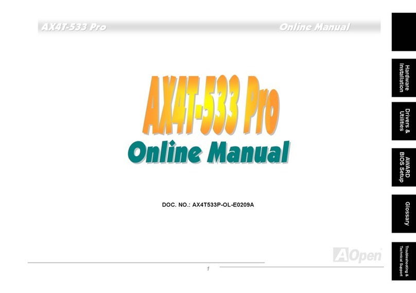 AOpen AX4T-533 Pro Setup guide