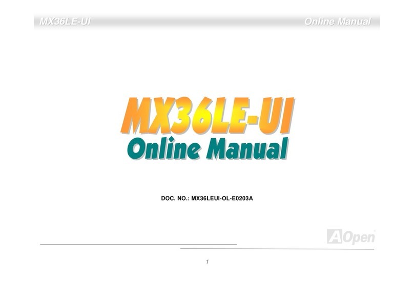 AOpen MX36LE-UI Setup guide
