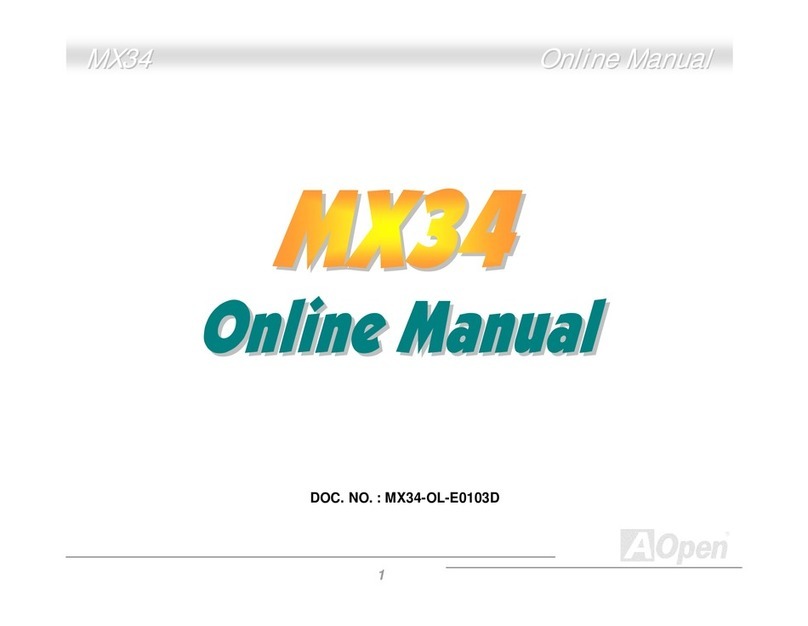 AOpen MX34 Setup guide AOpen MX34 Setup guide