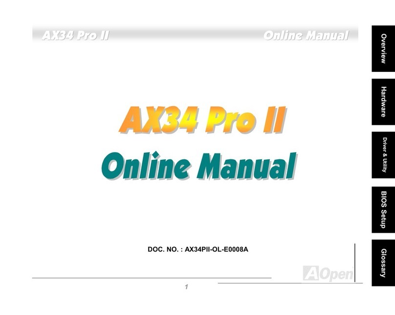 AOpen AX34 Pro II Setup guide