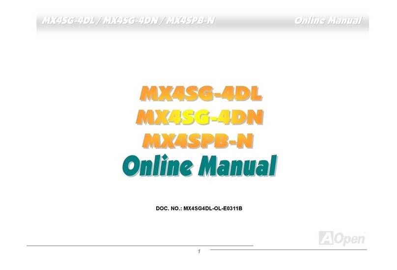 AOpen MX4SG-4DL Setup guide