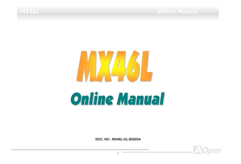 AOpen MX46L Setup guide