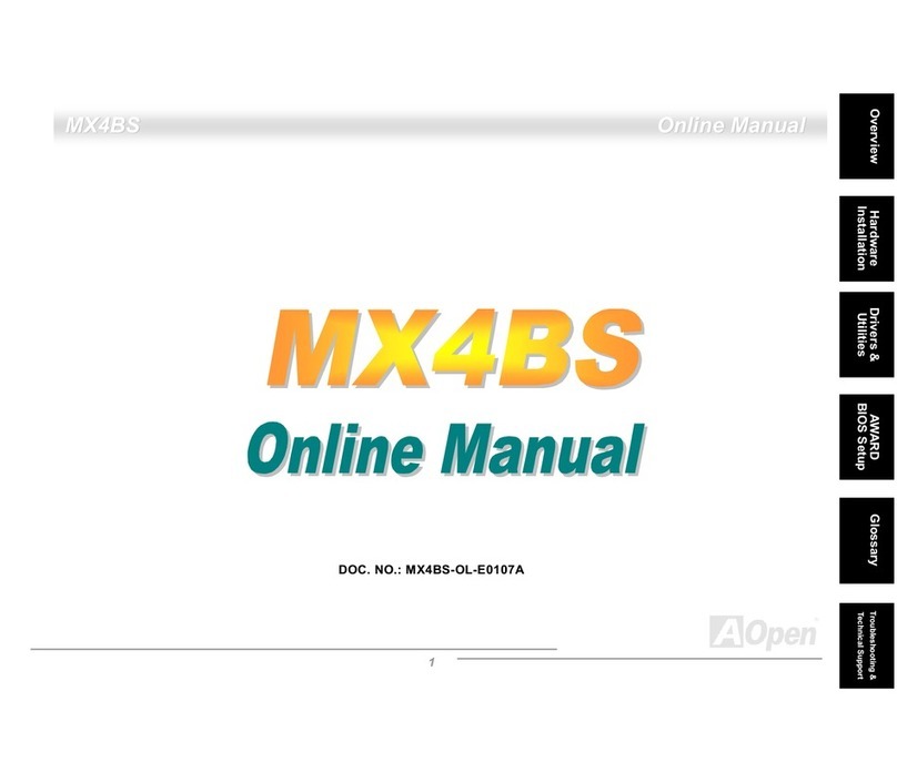 AOpen MX4BS Setup guide AOpen MX4BS Setup guide