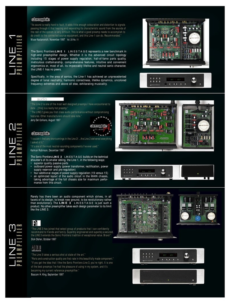 Anthem Line 1 Specifications