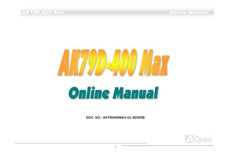 AOpen AK79D-400 Max Setup guide
