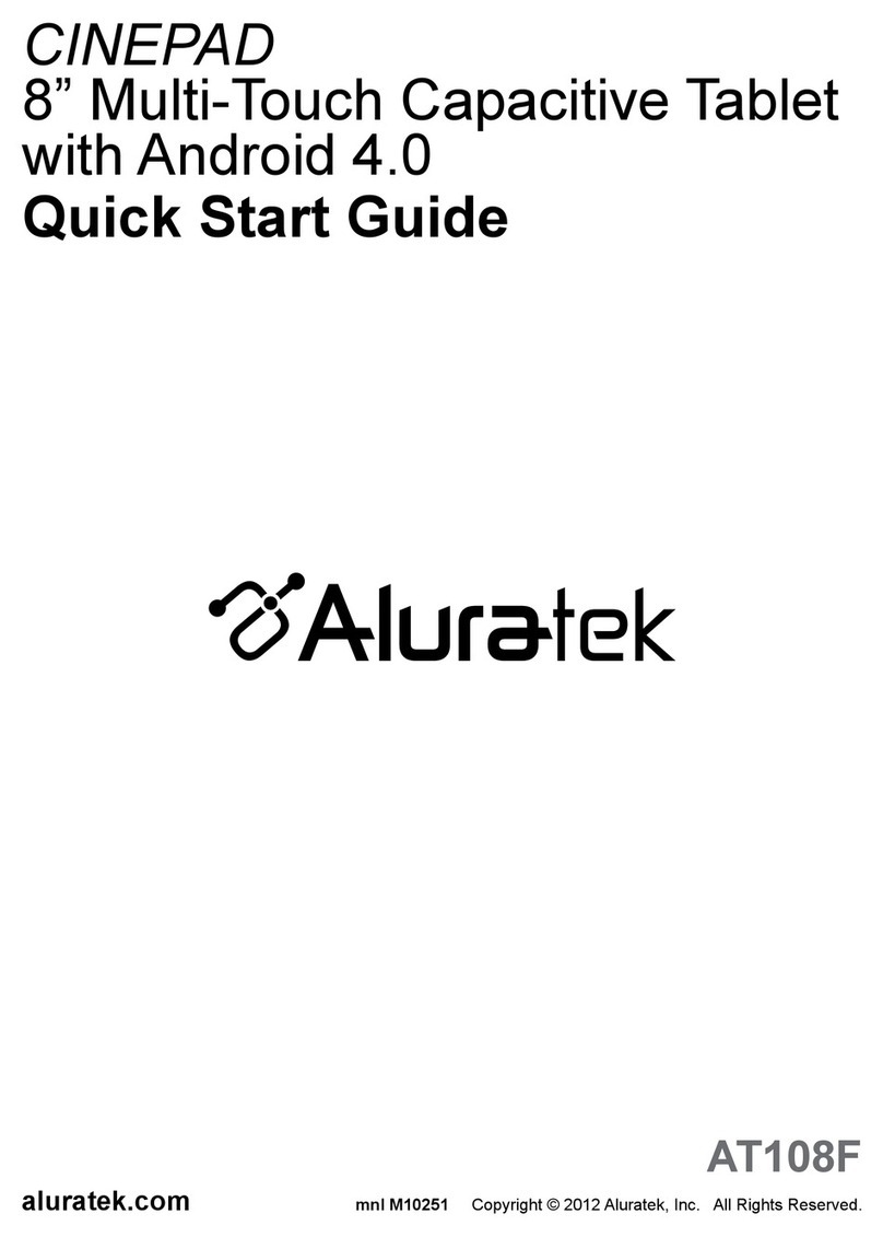 Aluratek CINEPAD AT108F quick start guide