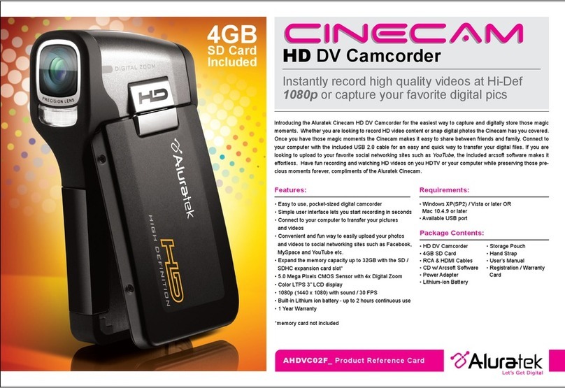Aluratek Cinecam AHDVC02F product reference card