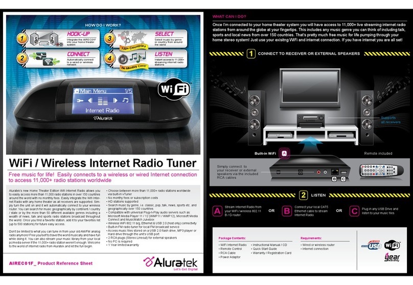 Aluratek AIREC01F User manual
