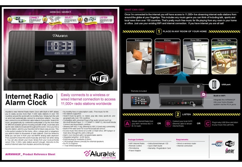 Aluratek AIRMM02F User manual