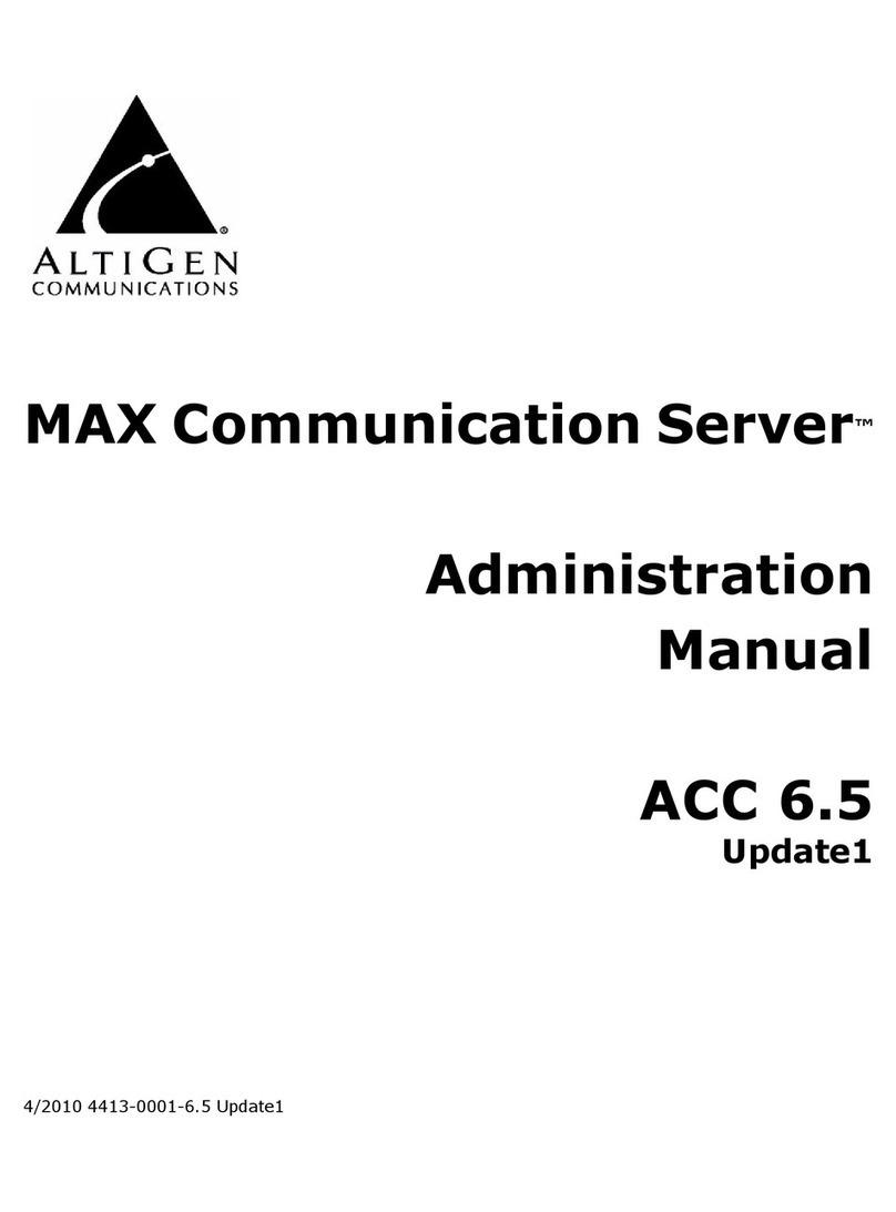 Altigen MAXCS ACC 6.5 Instruction Manual