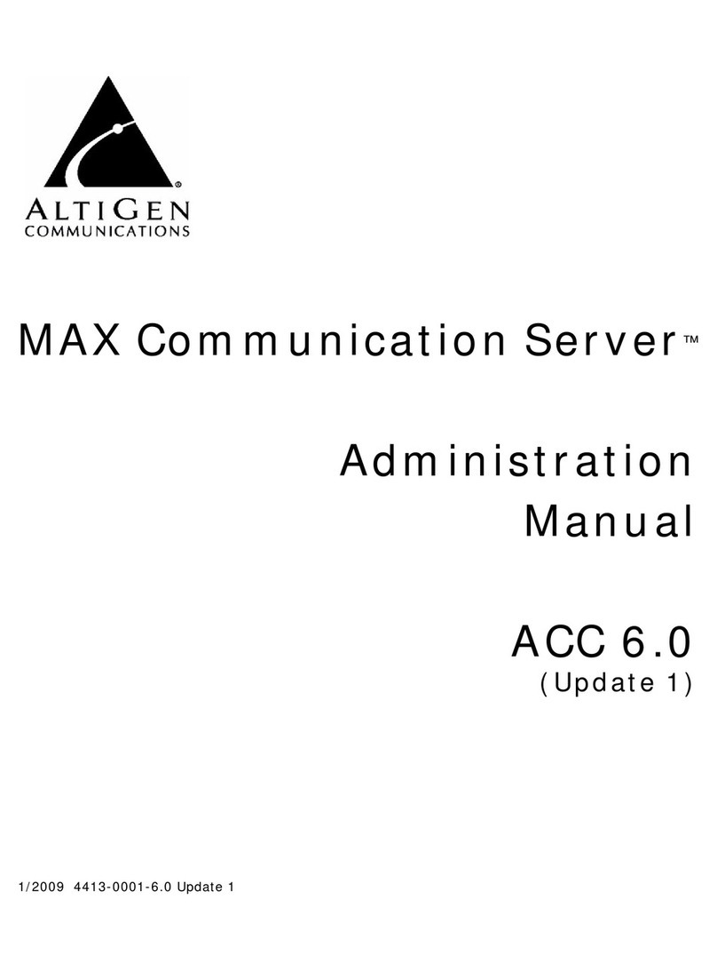 Altigen MAXCS ACC 6.0 Instruction Manual Altigen MAXCS ACC 6.0 Instruction Manual