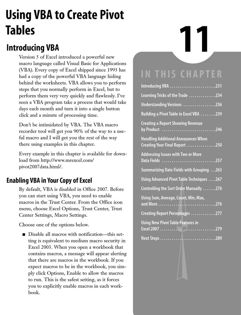 Amazon VBA User manual