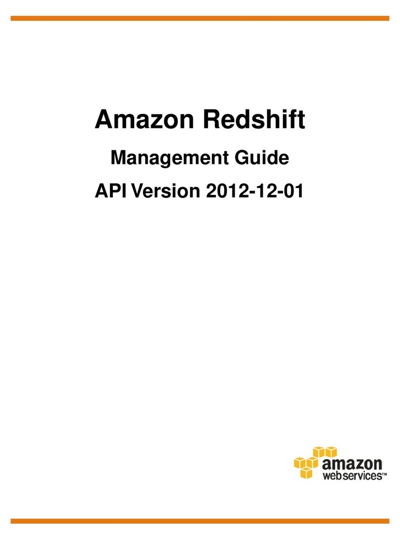 Amazon Redshift Programming manual Amazon Redshift Programming manual
