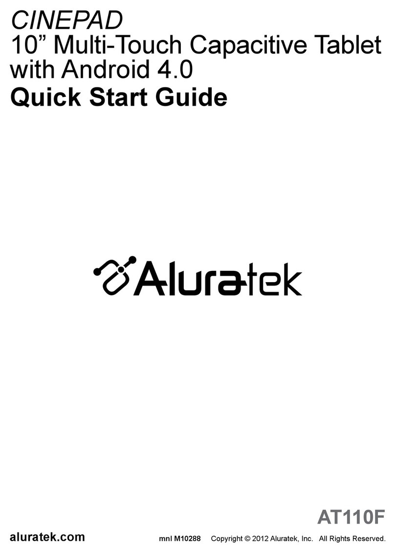 Aluratek CINEPAD AT110F quick start guide
