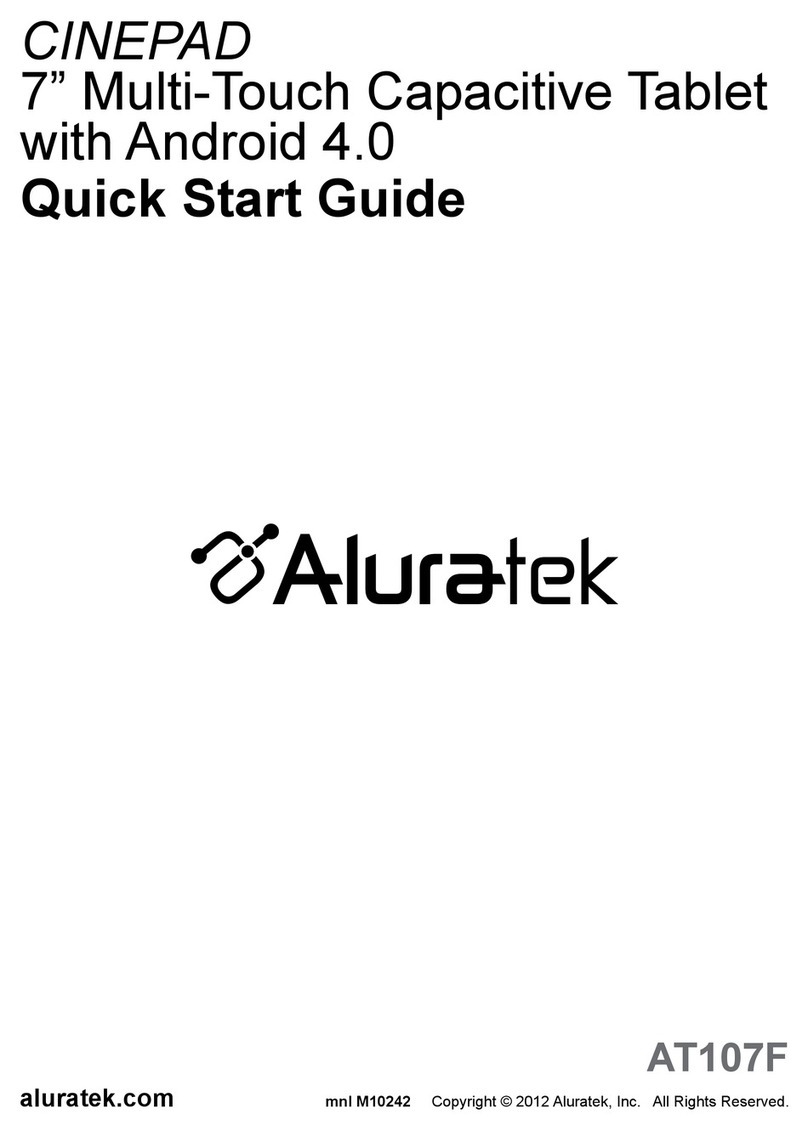 Aluratek CINEPAD AT107F quick start guide