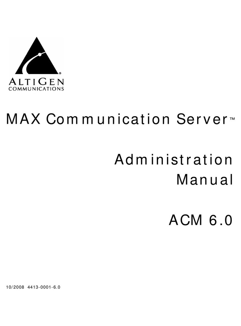 Altigen MAXCS ACM 6.0 Administration manual