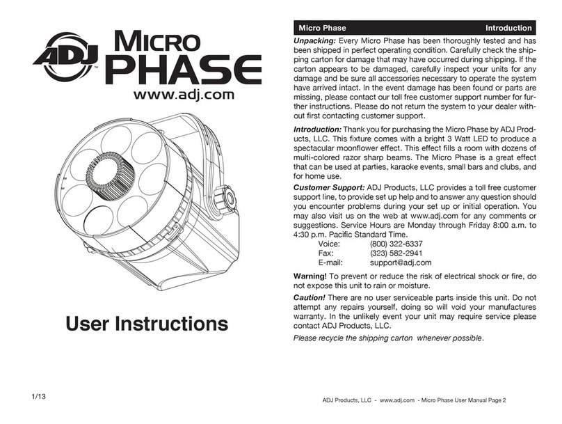 American DJ Micro Phase User instructions