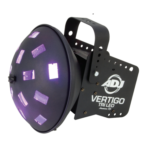 American DJ Vertigo Tri LED User instructions