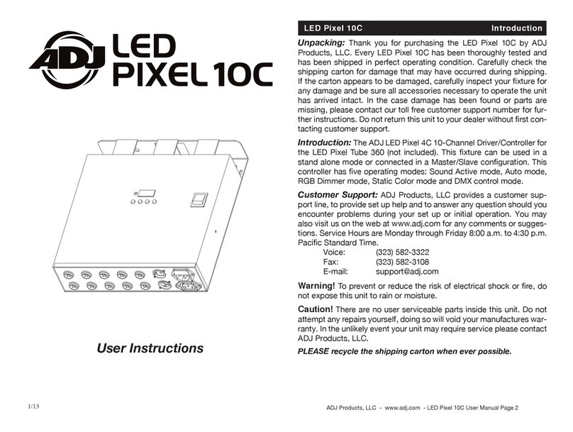 American DJ LED Pixel 10C User instructions American DJ LED Pixel 10C User instructions