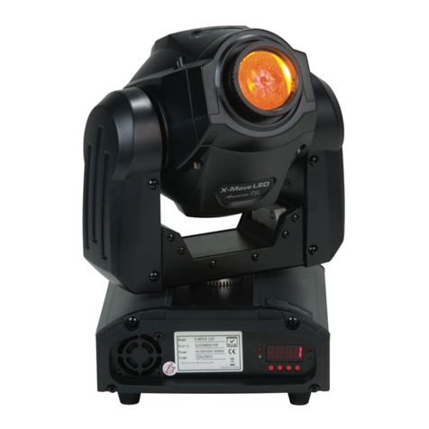 American DJ X-Move LED Plus User instructions
