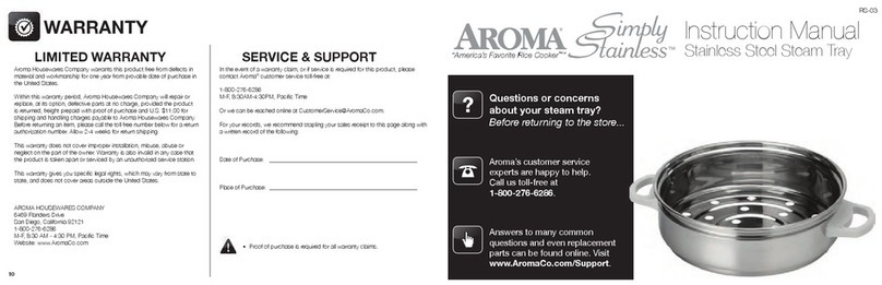 Aroma RS-03 instruction manual